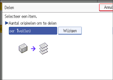 Schermafbeelding Bedieningspaneel