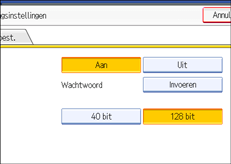 Schermafbeelding Bedieningspaneel