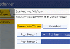 Schermafbeelding Bedieningspaneel