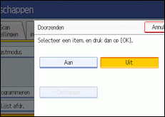 Schermafbeelding Bedieningspaneel