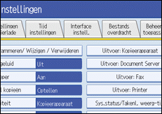 Schermafbeelding Bedieningspaneel
