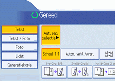 Schermafbeelding Bedieningspaneel
