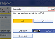 Schermafbeelding Bedieningspaneel