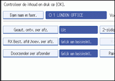 Schermafbeelding Bedieningspaneel