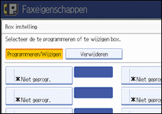 Schermafbeelding Bedieningspaneel