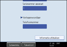 Schermafbeelding bedieningspaneel