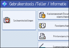 Schermafbeelding Bedieningspaneel