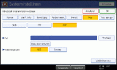 Schermafbeelding Bedieningspaneel