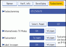 Schermafbeelding bedieningspaneel