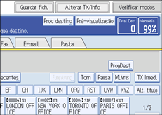 Ilustra&ccedil;&atilde;o do ecr&atilde; do painel de opera&ccedil;&atilde;o