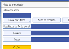 Ilustra&ccedil;&atilde;o do ecr&atilde; do painel de opera&ccedil;&atilde;o