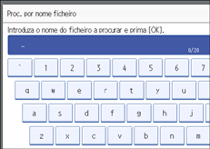 Ilustra&ccedil;&atilde;o do ecr&atilde; do painel de opera&ccedil;&atilde;o