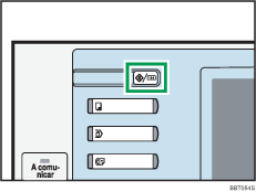 Imagem da tecla Ferramentas do utilizador/Contador