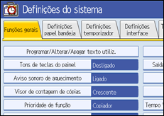 Imagem do ecr&atilde; do painel de opera&ccedil;&atilde;o.