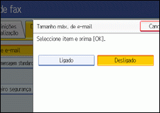 Ilustra&ccedil;&atilde;o do ecr&atilde; do painel de opera&ccedil;&atilde;o
