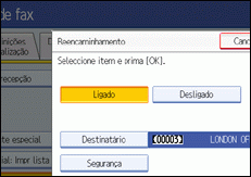 Ilustra&ccedil;&atilde;o do ecr&atilde; do painel de opera&ccedil;&atilde;o