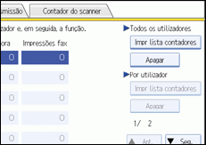 Ilustra&ccedil;&atilde;o do ecr&atilde; do painel de opera&ccedil;&atilde;o