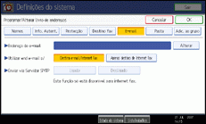 Ilustra&ccedil;&atilde;o do ecr&atilde; do painel de opera&ccedil;&atilde;o