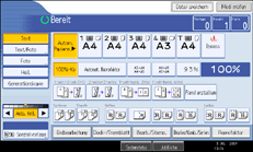 Abbildung des Bedienfeld-Displays