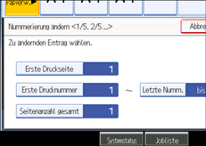 Abbildung des Bedienfeld-Displays