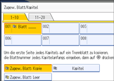 Abbildung des Bedienfeld-Displays