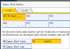 Abbildung des Bedienfeld-Displays