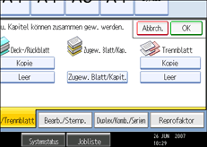 Abbildung des Bedienfeld-Displays