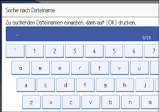 Abbildung des Bedienfeld-Displays