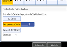 Abbildung des Bedienfeld-Displays