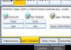 Abbildung des Bedienfeld-Displays