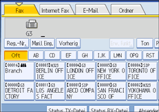 Abbildung des Bedienfelds