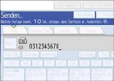 Abbildung des Bedienfelds