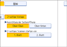 Abbildung des Bedienfelds