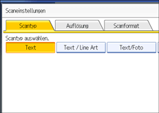 Abbildung des Bedienfelds