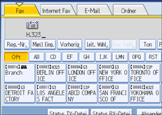 Abbildung des Bedienfelds