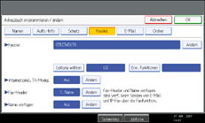 Abbildung des Bedienfelds