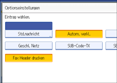 Abbildung des Bedienfelds