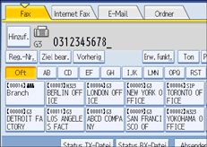 Abbildung des Bedienfelds