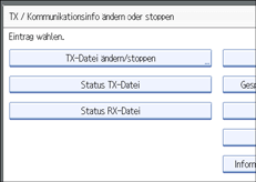 Abbildung des Bedienfelds