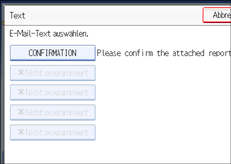 Abbildung des Bedienfelds