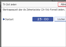 Abbildung des Bedienfelds