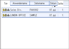 Abbildung des Bedienfelds
