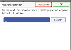 Abbildung des Bedienfelds