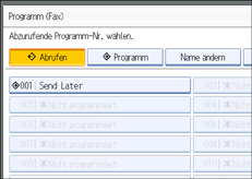 Abbildung des Bedienfelds