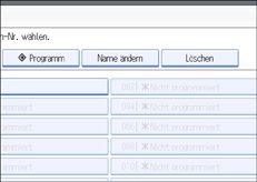 Abbildung des Bedienfelds