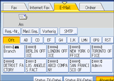 Abbildung des Bedienfelds