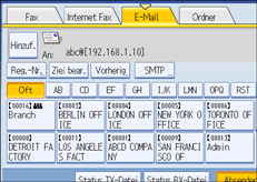 Abbildung des Bedienfelds