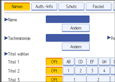Abbildung des Bedienfelds