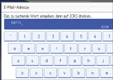 Abbildung des Bedienfelds