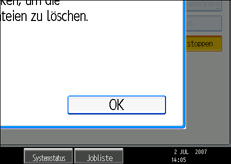 Abbildung des Bedienfelds